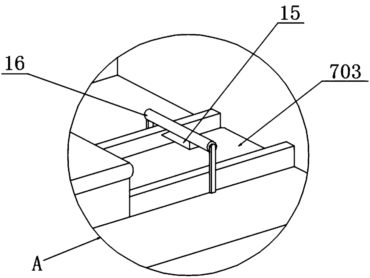 Semiconductor element processing conveying device with protection function