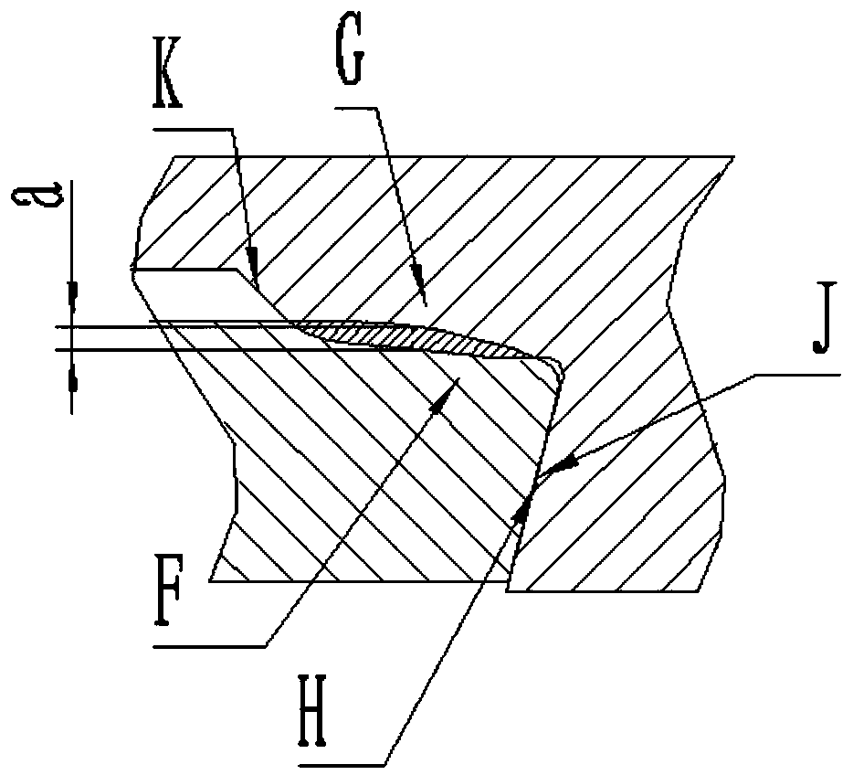 Gas seal threaded joint structure suitable for SAGD thermal production well pipe column connection