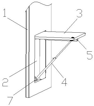 Hidden seat structure of elevator car