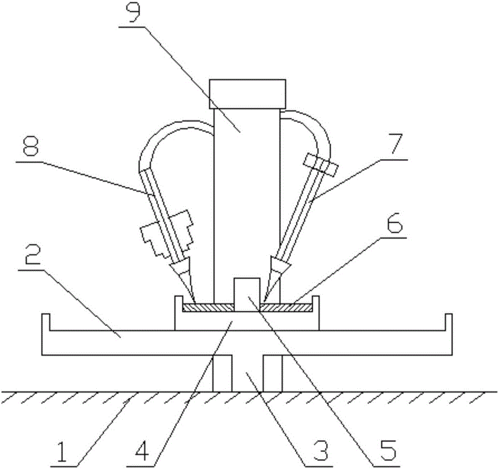 Glue injecting single machine for loudspeaker support sheets