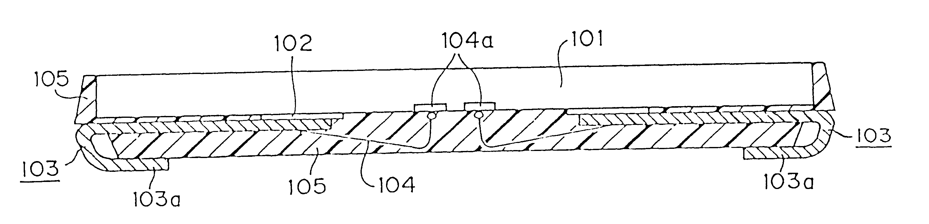 Semiconductor device packaged in plastic package