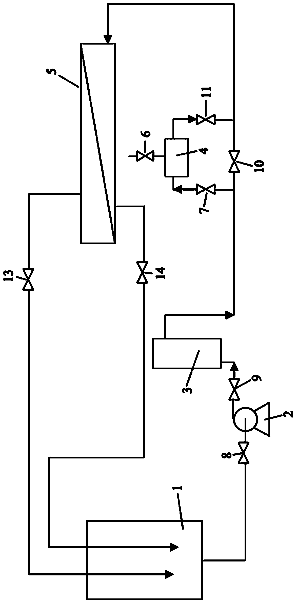 Washing method for reverse osmosis membrane component and washing system