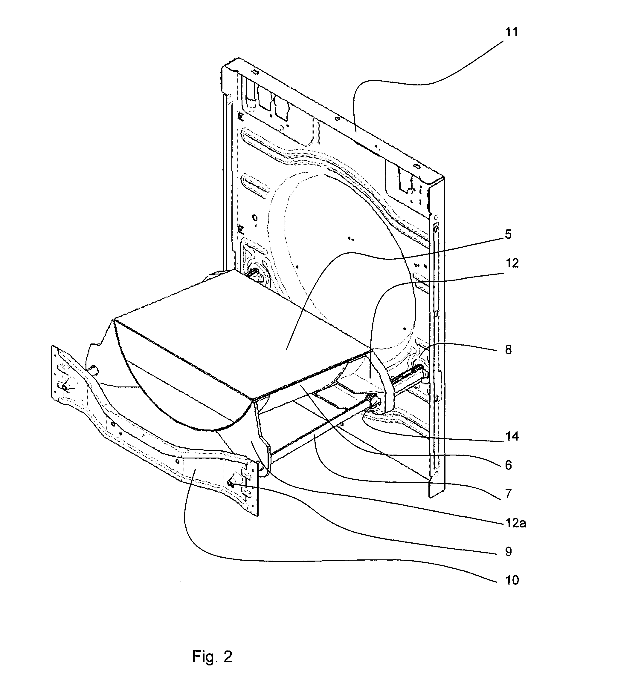 Washing machine including a shipping protection arrangement