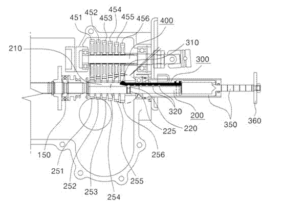 Interplant speed changing device of hand-held rice transplanter