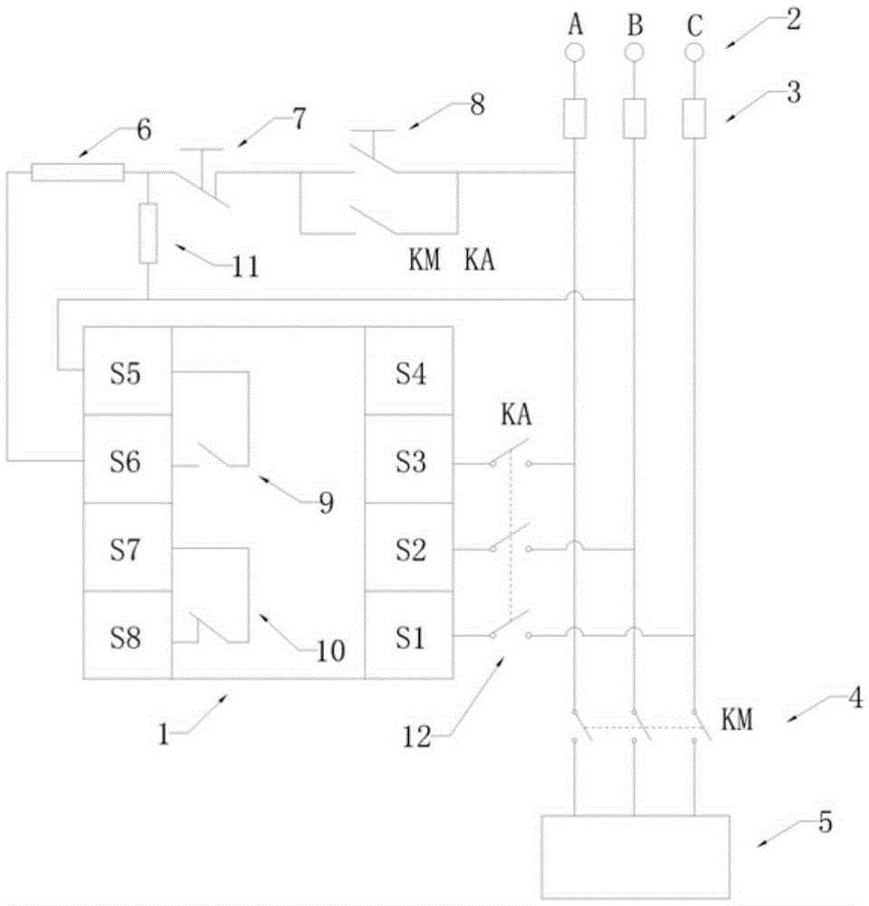 Energy-saving phase sequence protector and protection method