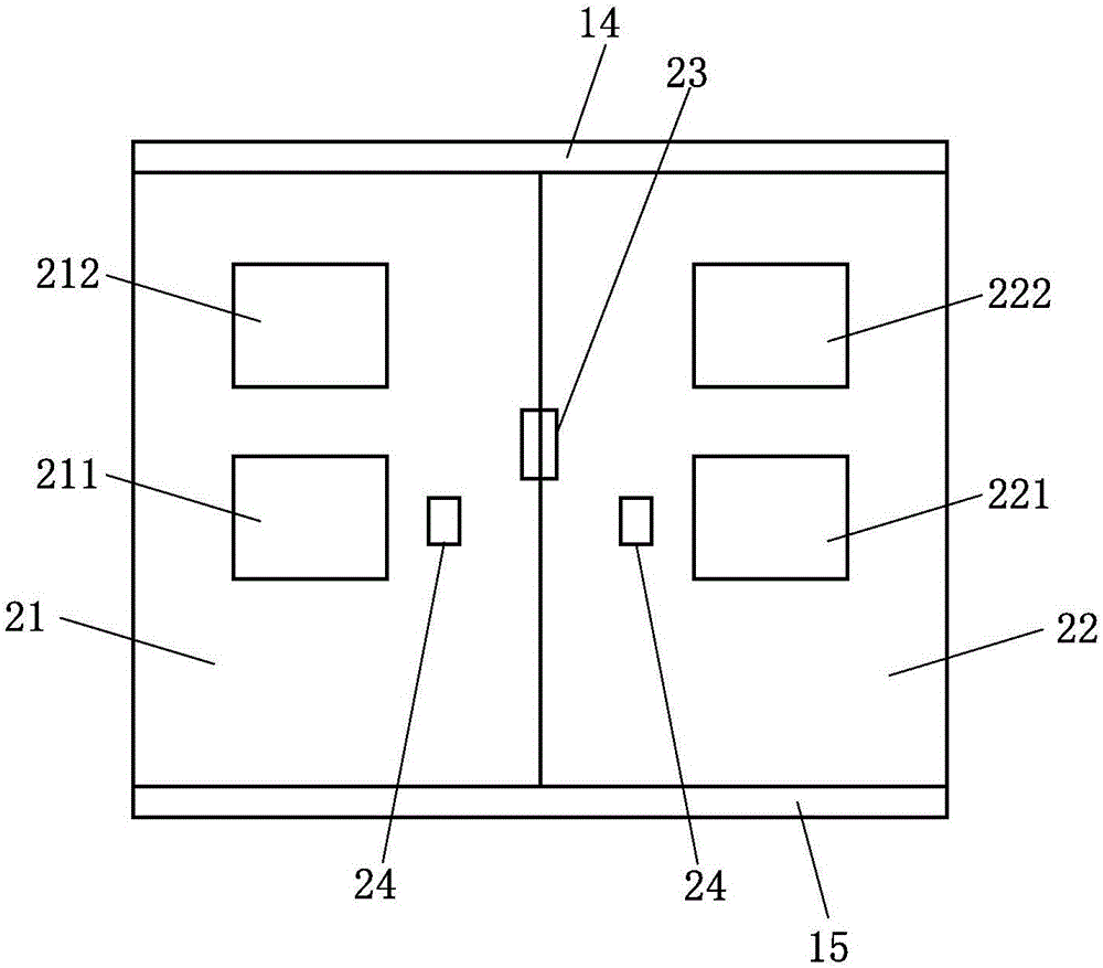 Power distribution cabinet with double wiring panels