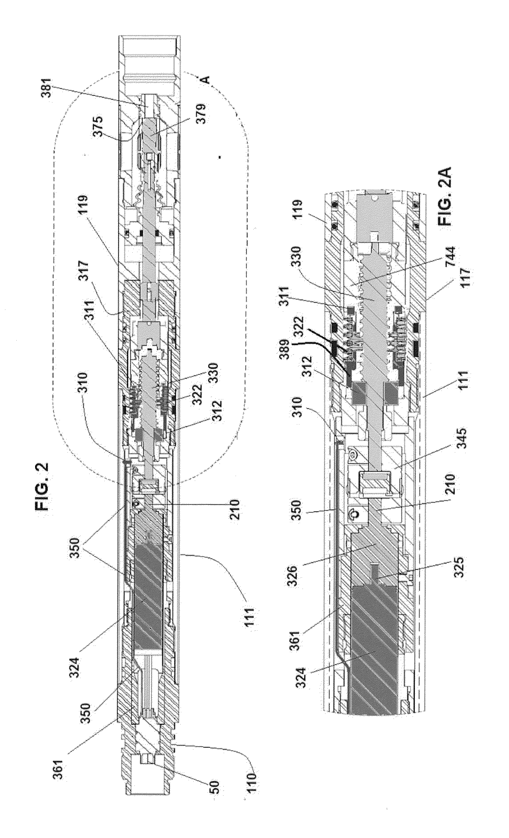 Mud pulser with poppet valve, having linear displacement determination means