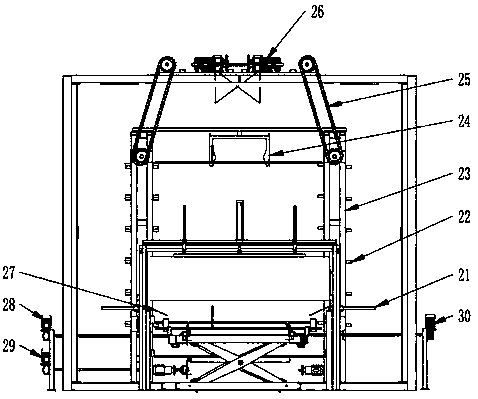 Automatic drying device based on wet method ceiling framework horizontal automatic glue spraying