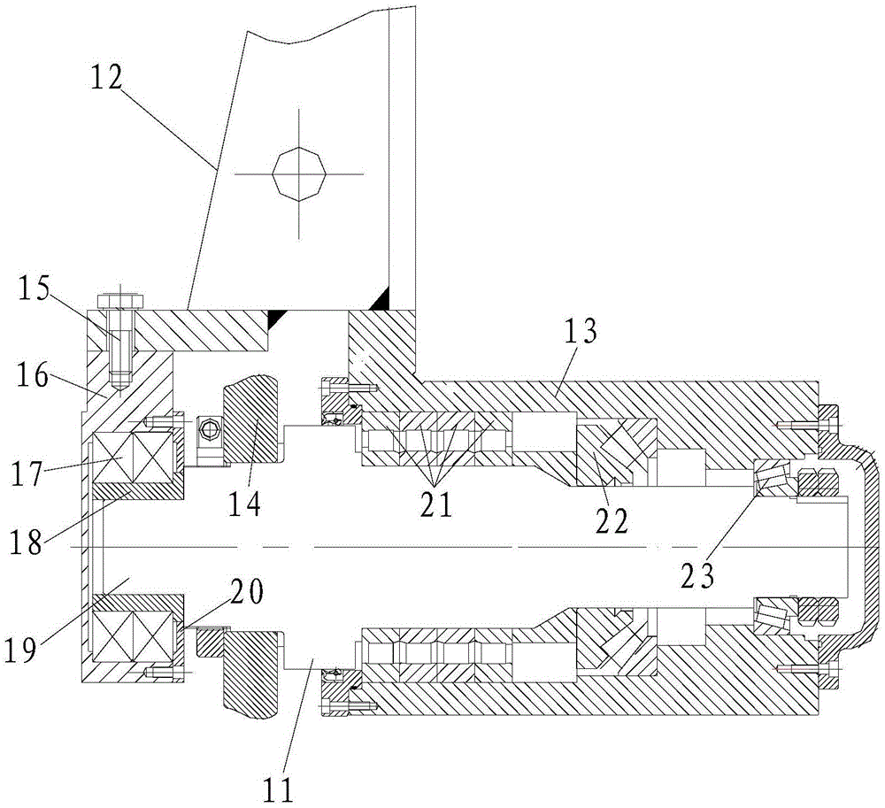 Cold spinning device used for steel seamless gas cylinder