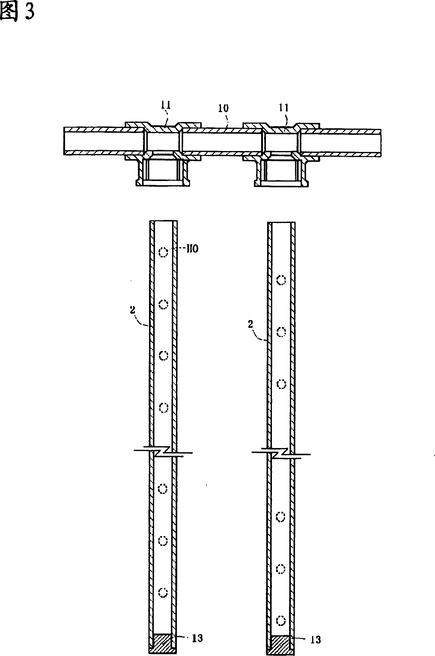 Chemical abrasive device and glass substrate