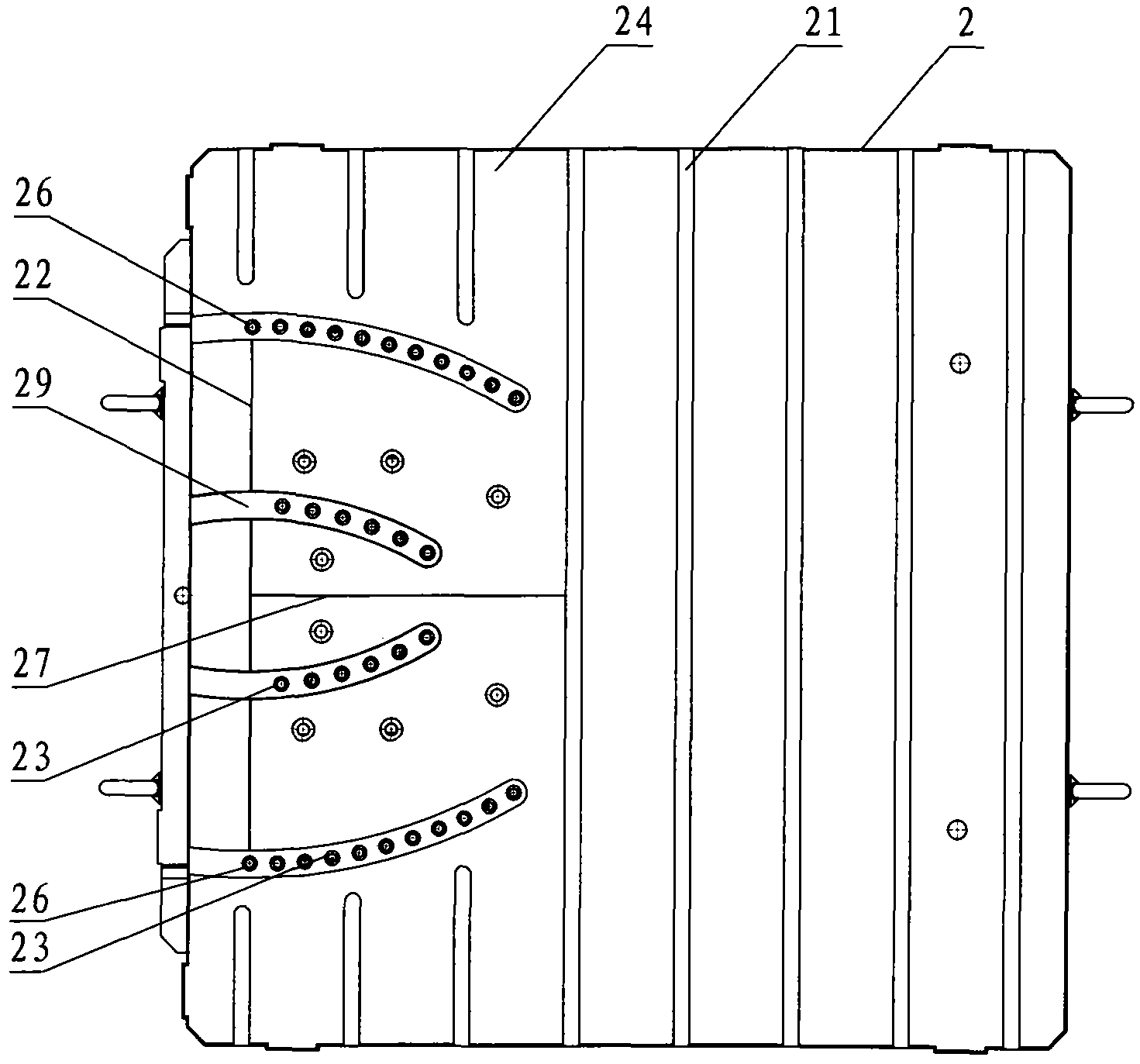 Tilting-type operating platform used for processing three-dimensional hole of die