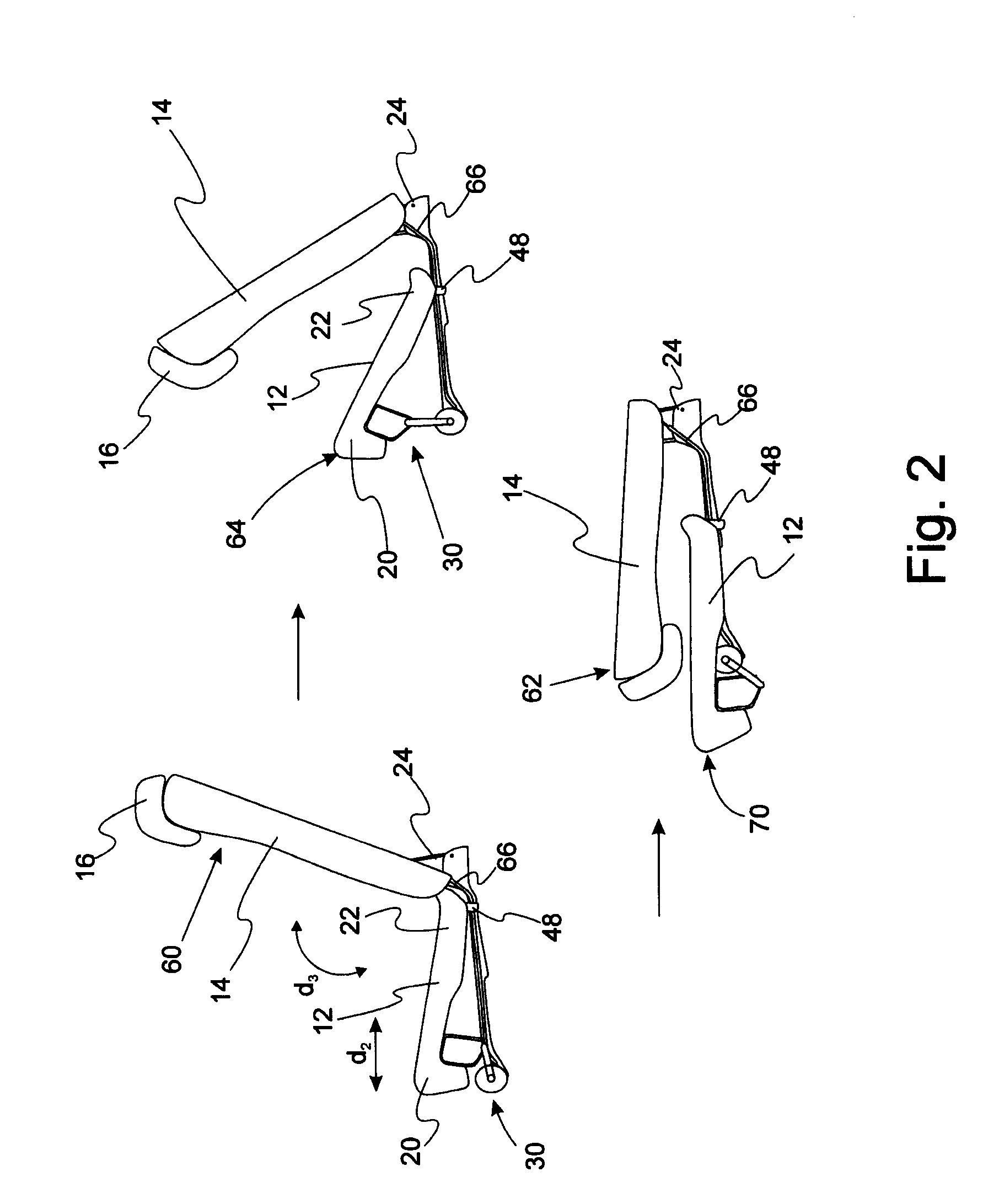 Vehicle seat with a seat tilt adjustment combined with a fold flat mechanism with a return function