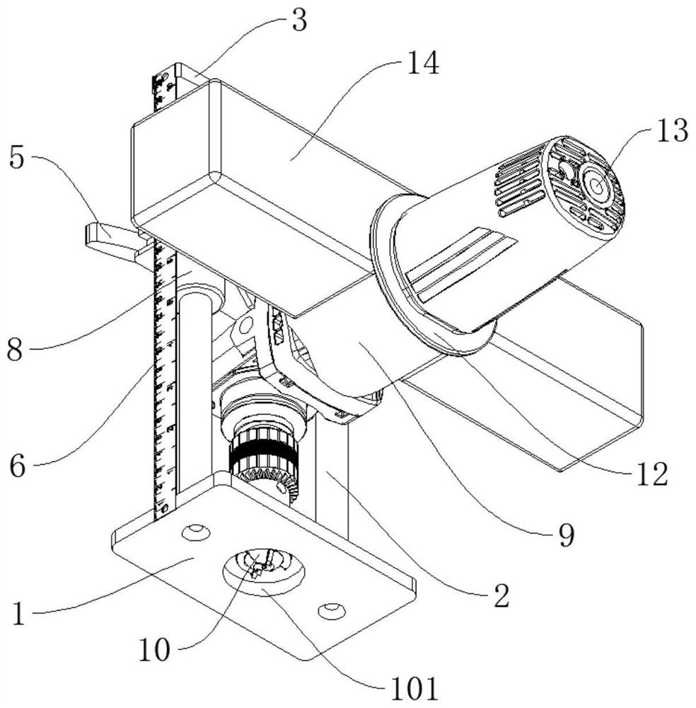 High-precision auxiliary type angle grinder based on lithium battery power supply