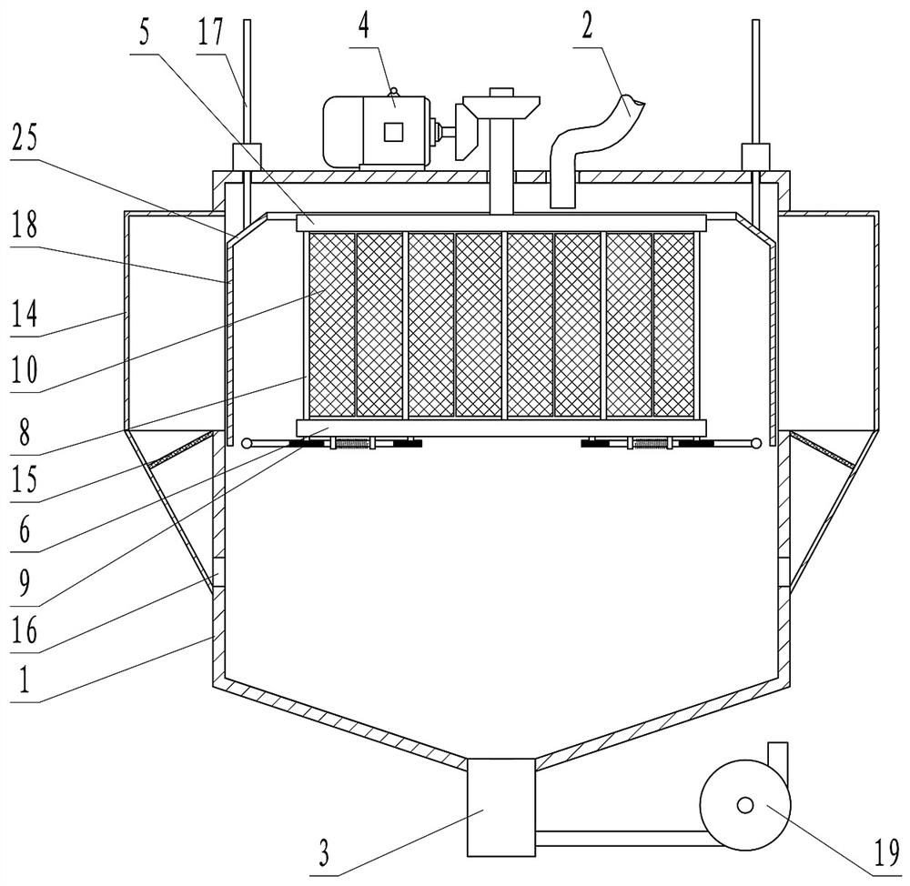 Machining cutting water filtering device