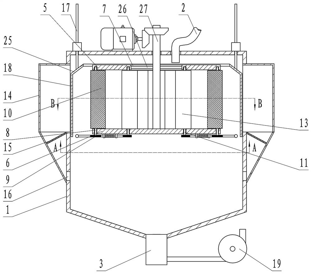 Machining cutting water filtering device