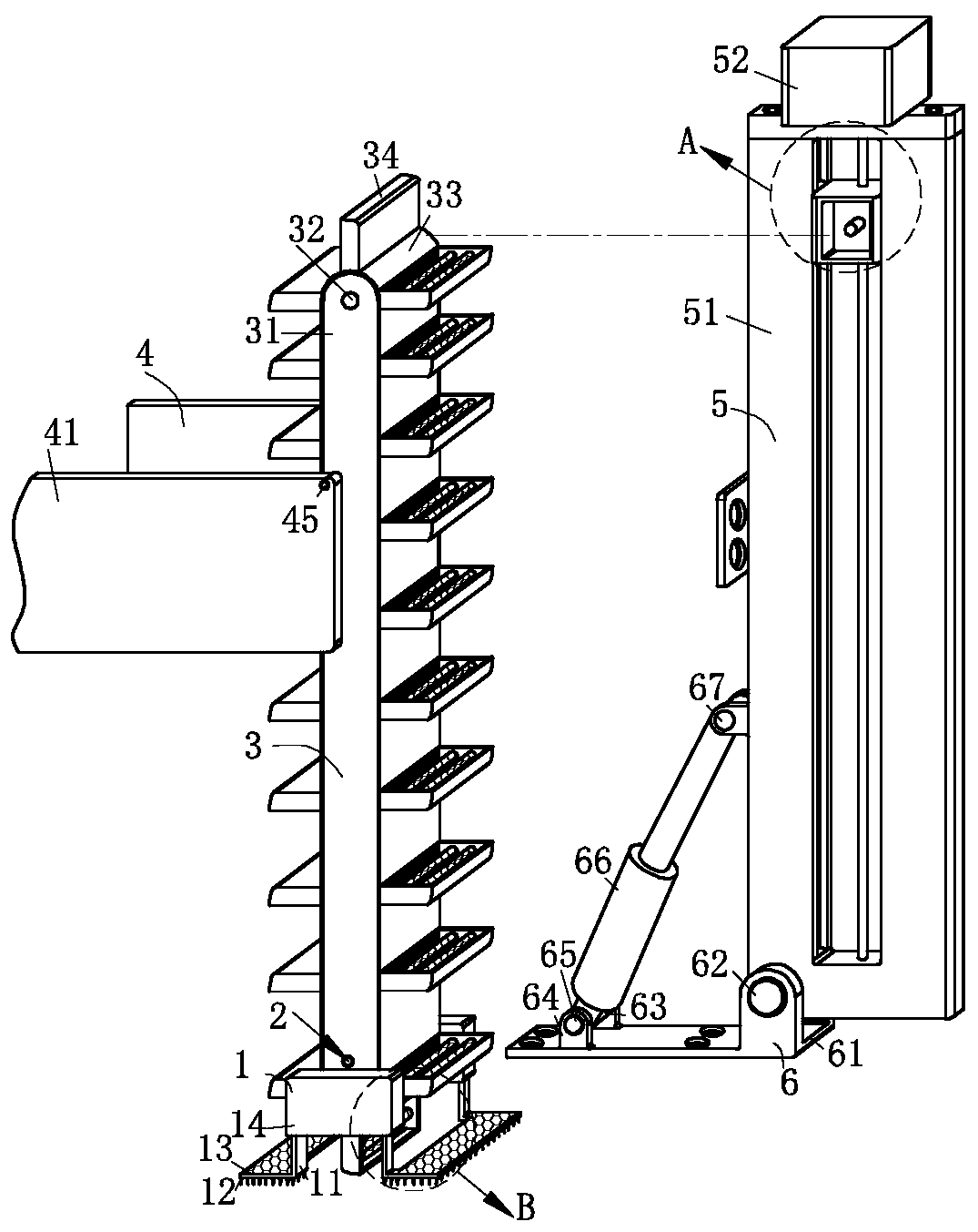 Sewage collection device and sewage treatment system