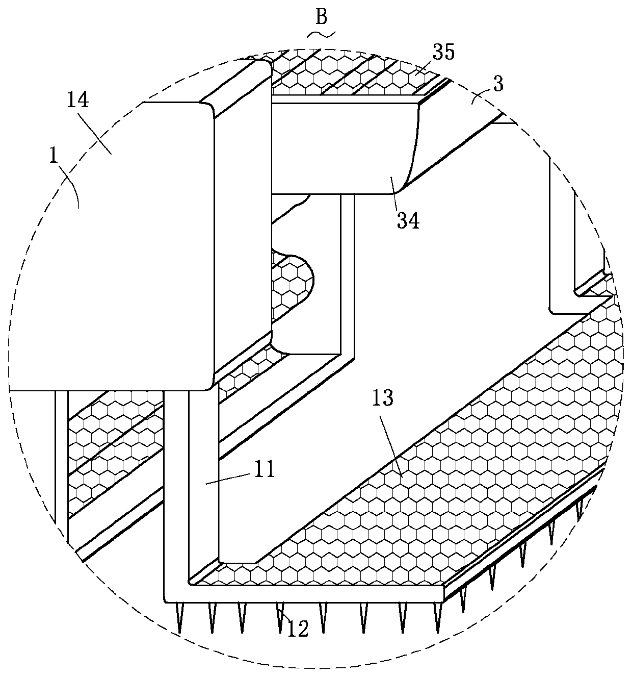 Sewage collection device and sewage treatment system