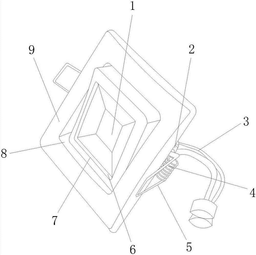 Angle-adjustable LED lamp support