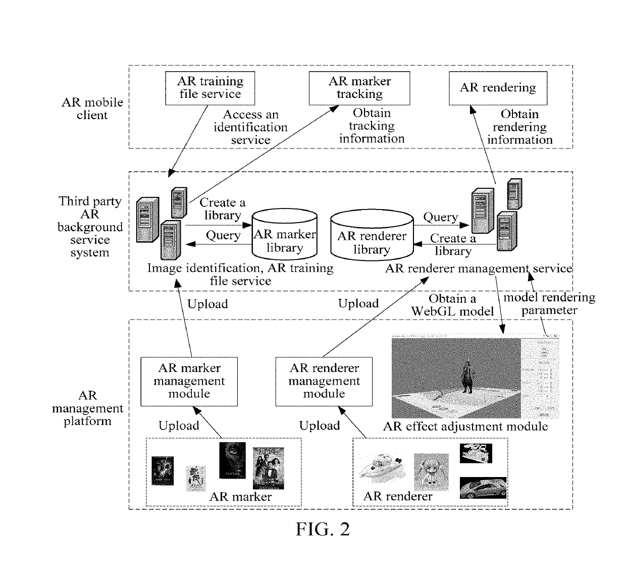 Method, apparatus and system for generating augmented reality module and storage medium