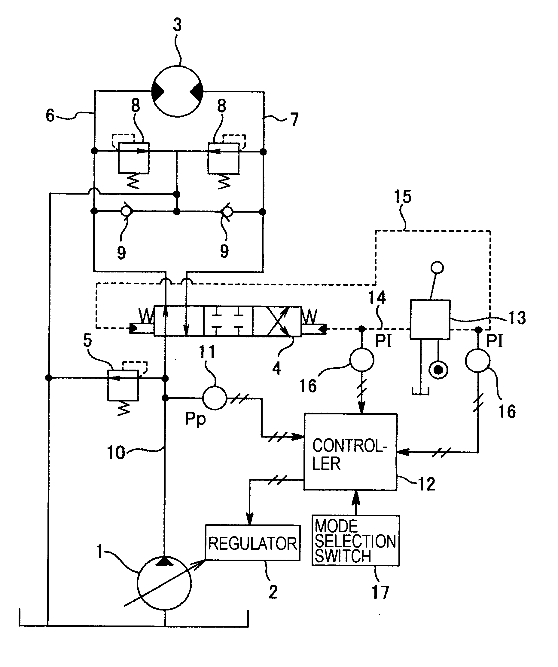 Hydraulic control apparatus of working machine