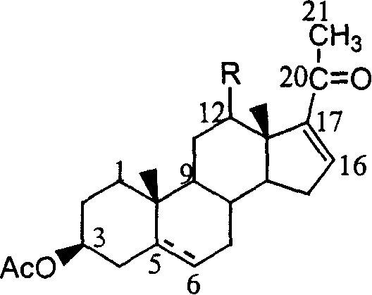 Method for synthesizing 16-dehydropregndiketonic alcohol acetic ester and its analogs