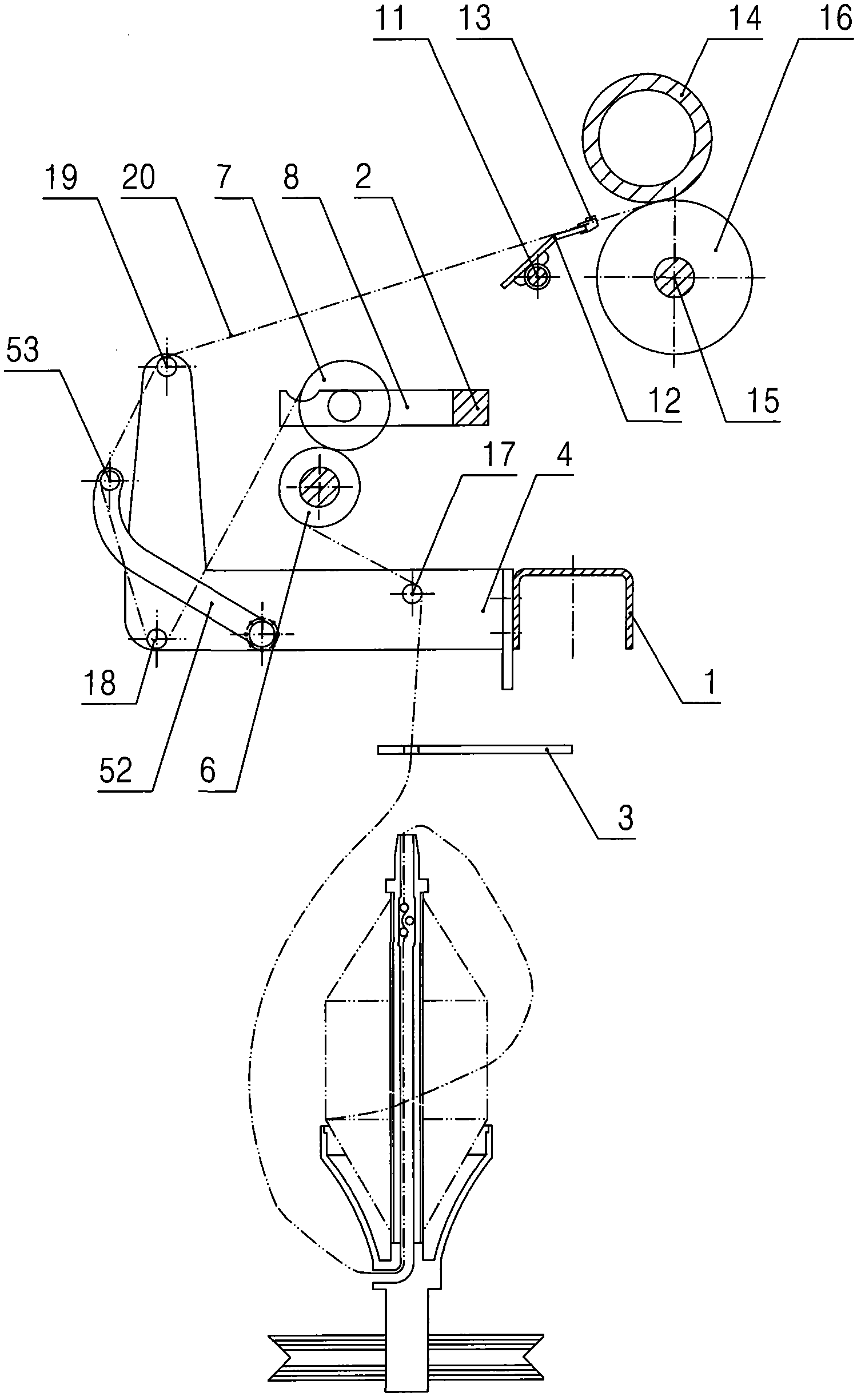 Winding balance device