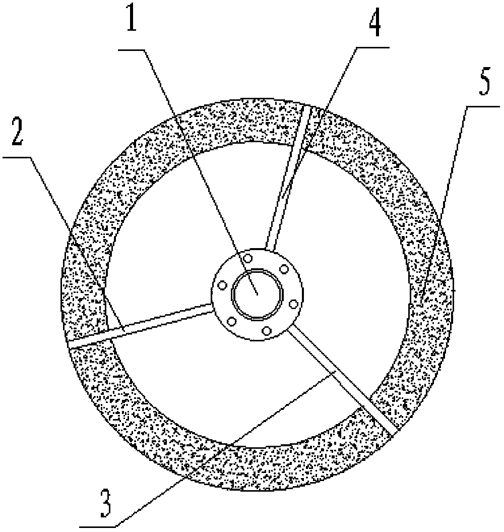 Three-head abrasion-resistant spiral device