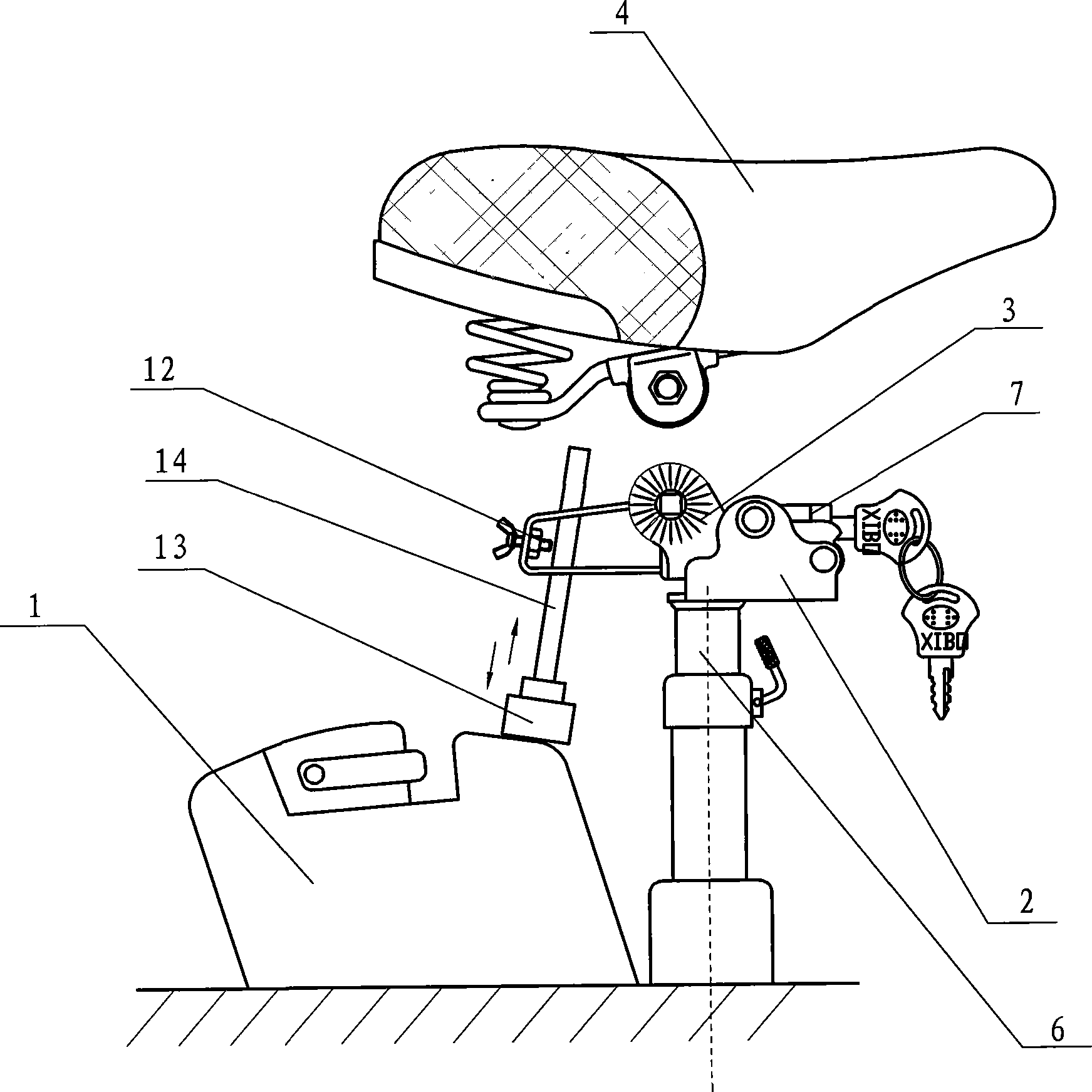 Motor-assisted bicycle cell anti-theft device