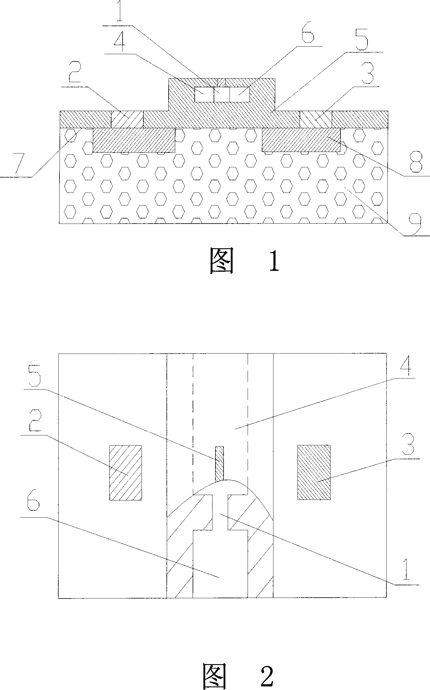 Nano fluid sensor based on field effect tube