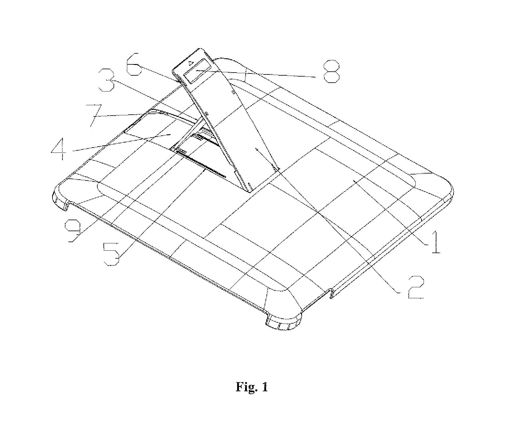 Protection Shell of a Type Suitable for Supporting a Touch Tablet Personal Computer in Multiple Positions