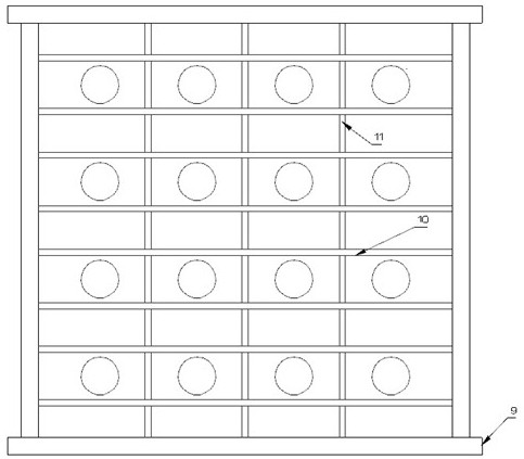 Steel pipe and corrugated steel plate combined hanging box cofferdam and construction method