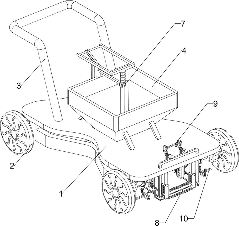 Marking device for construction of construction site