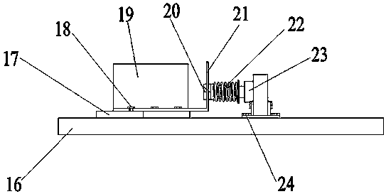 Testing device for fatigue life of steel hole belt