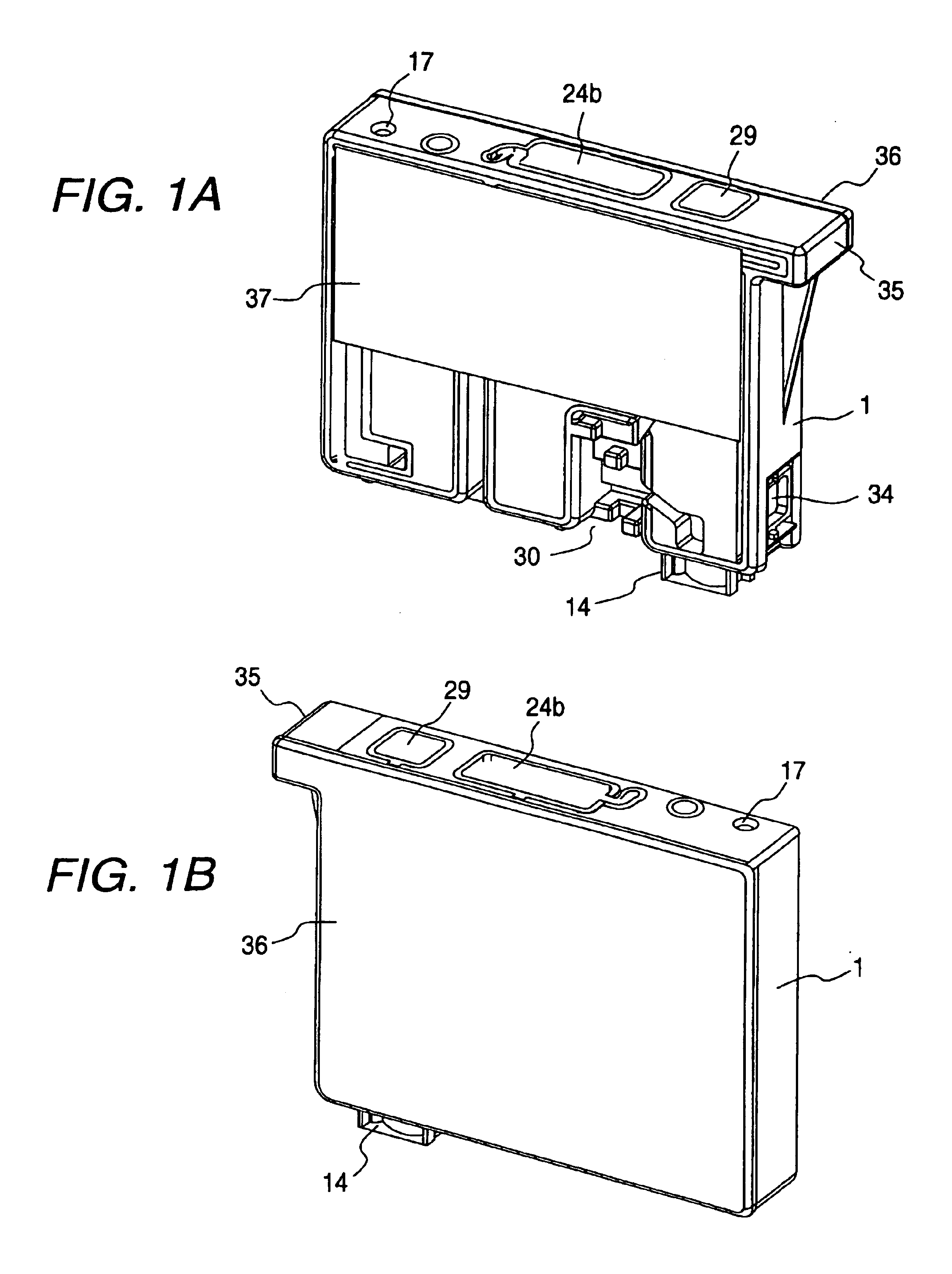 Ink cartridge for ink jet recording device