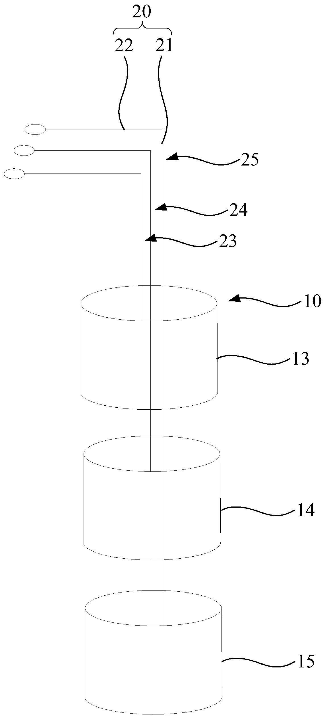 Layered storage device and liquid nitrogen storage tank