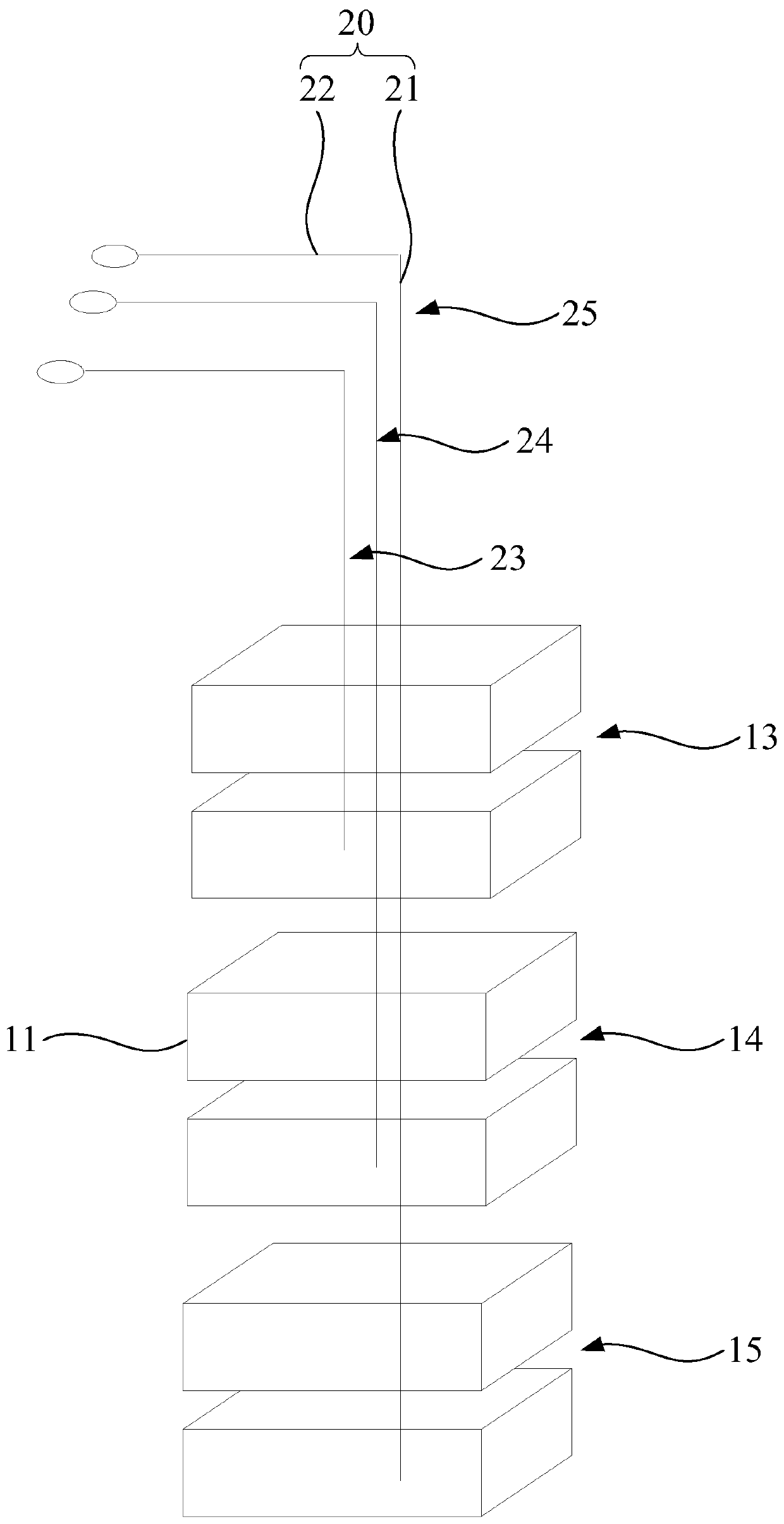 Layered storage device and liquid nitrogen storage tank