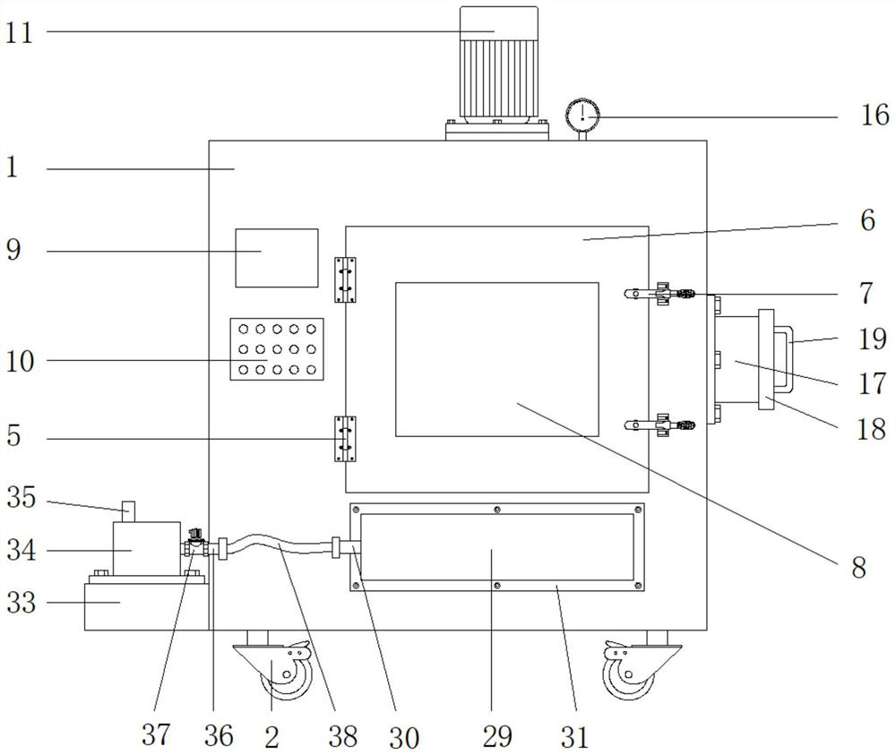 Experimental apparatus air-drying device