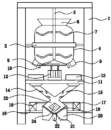 Cleaning and screening device for crop fruits