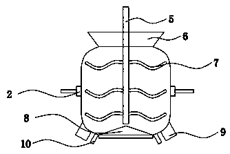 Cleaning and screening device for crop fruits