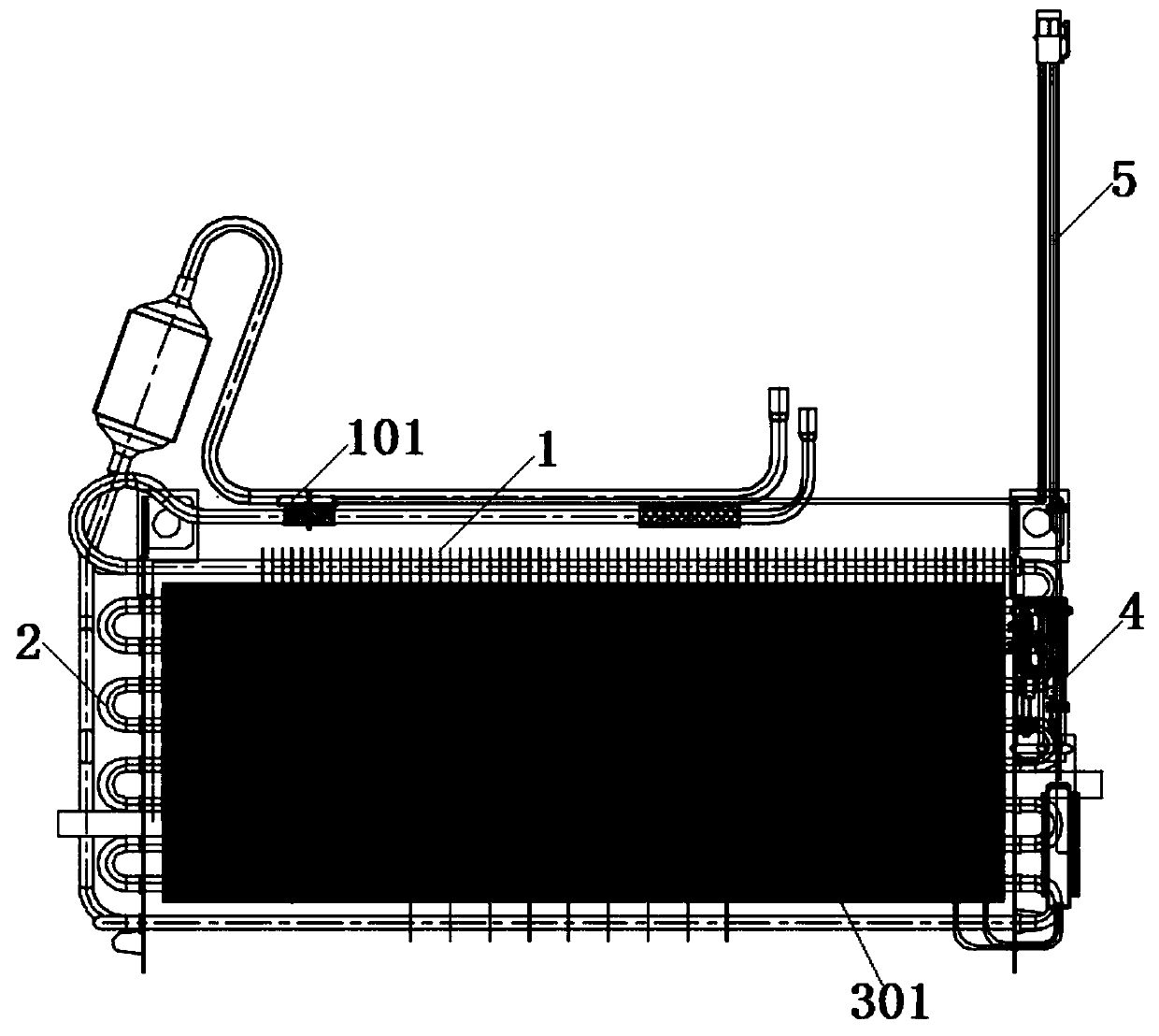 Defrosting device and control method for refrigerator