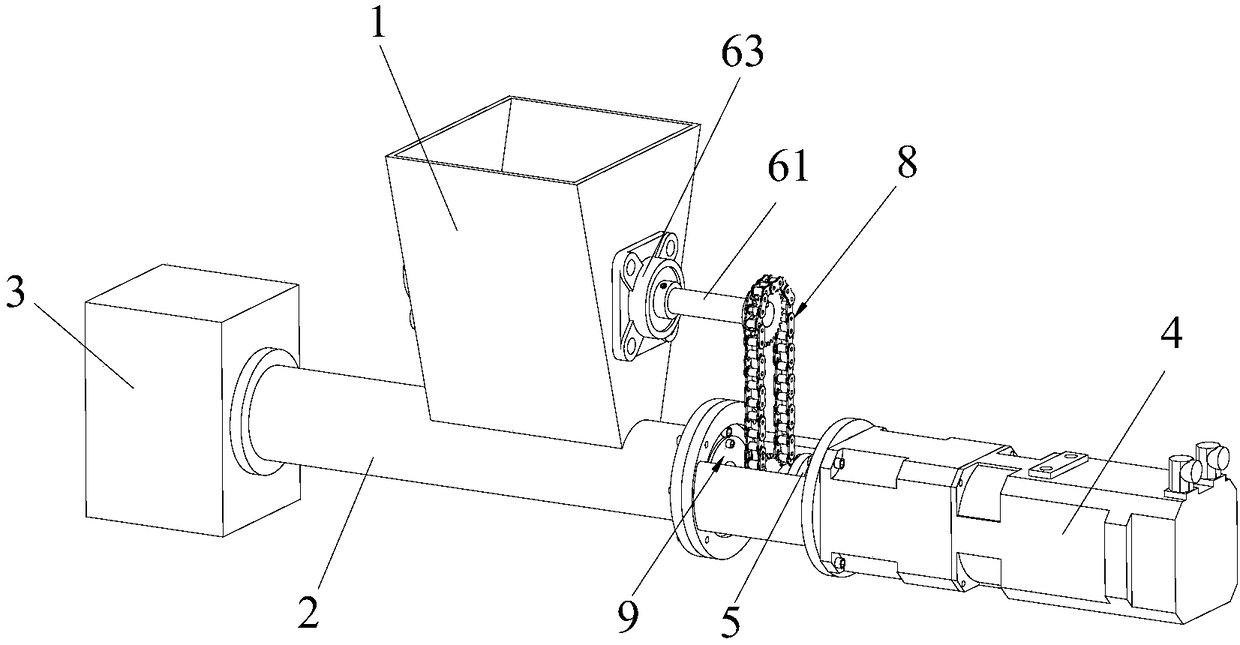 Spiral feeding device