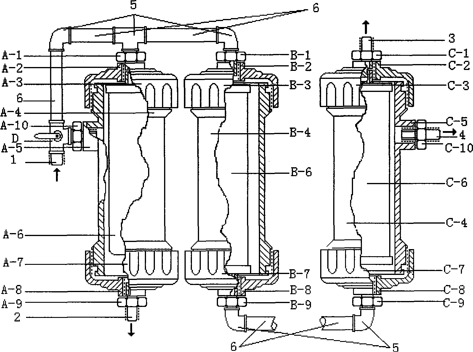 Multipurpose purifying water filtration apparatus