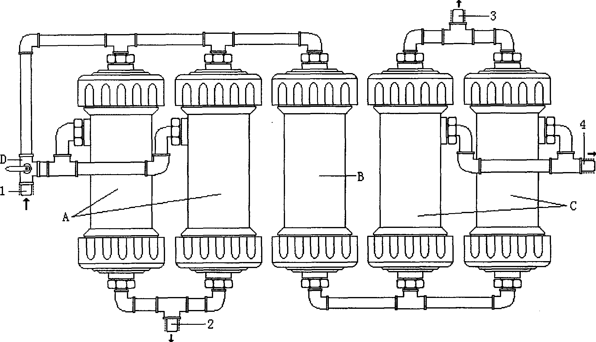 Multipurpose purifying water filtration apparatus