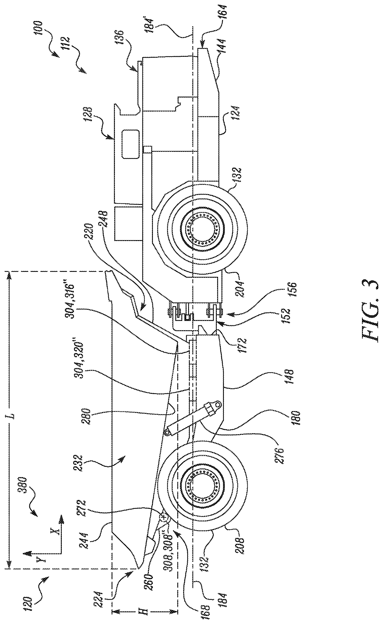 System and method for detecting distribution of weight of payload in dump bodies