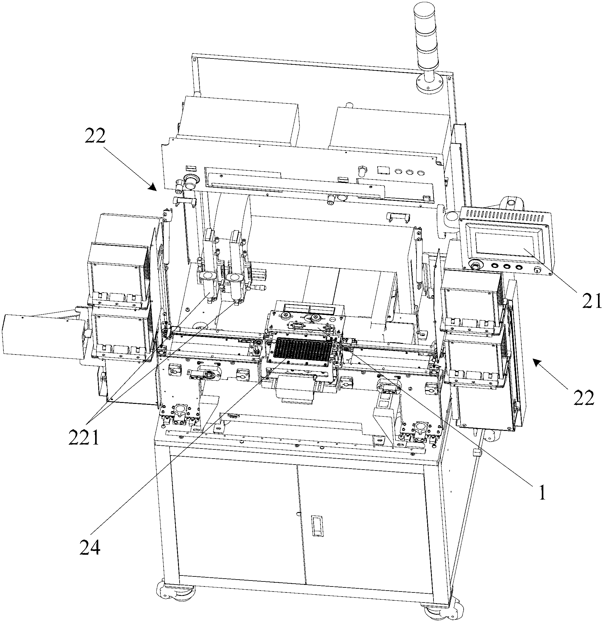 Pilot dispensing device, dispensing machine and dispensing method of dispensing machine