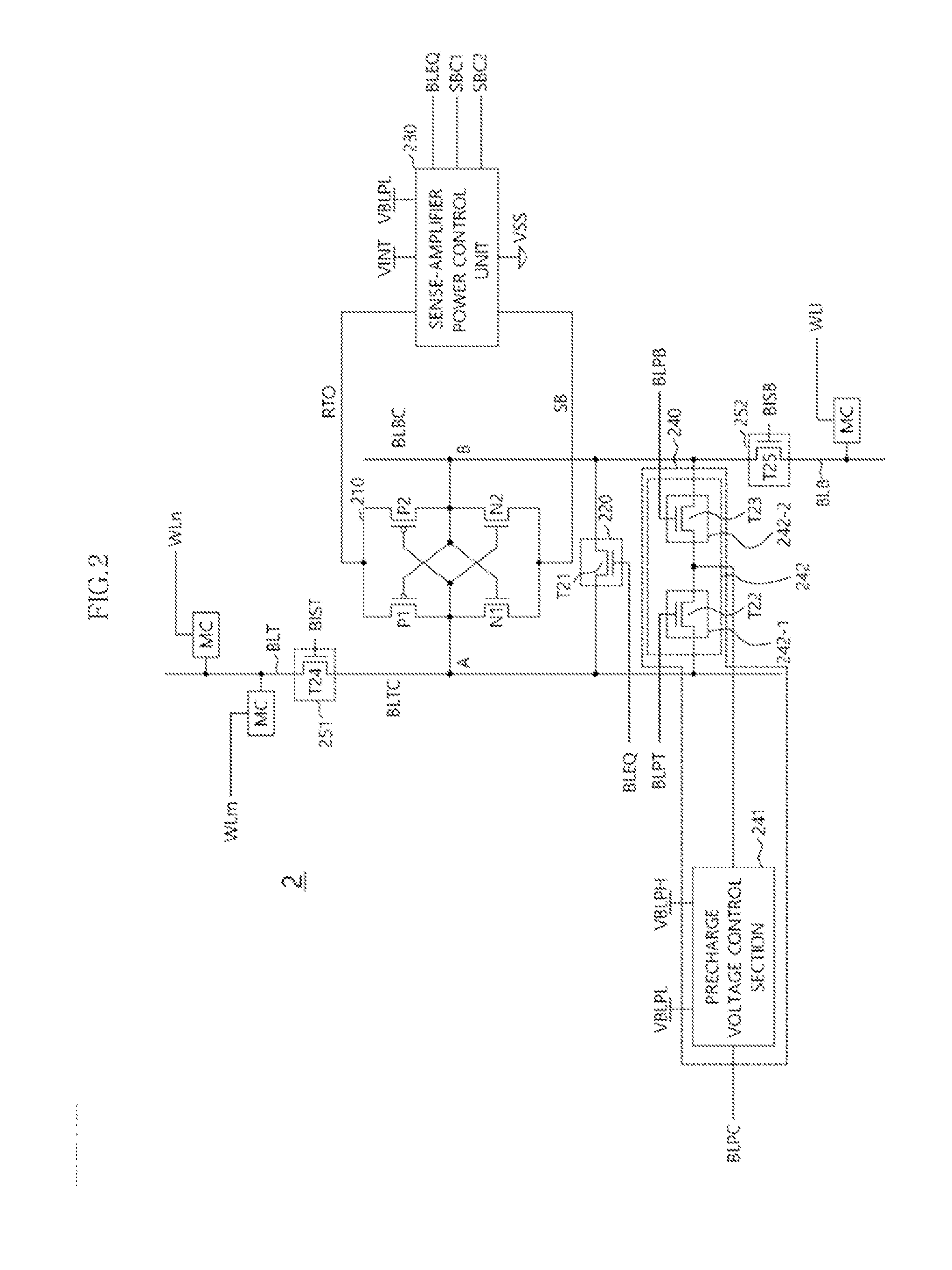 Bitline senseamplifier and semiconductor memory apparatus using the same