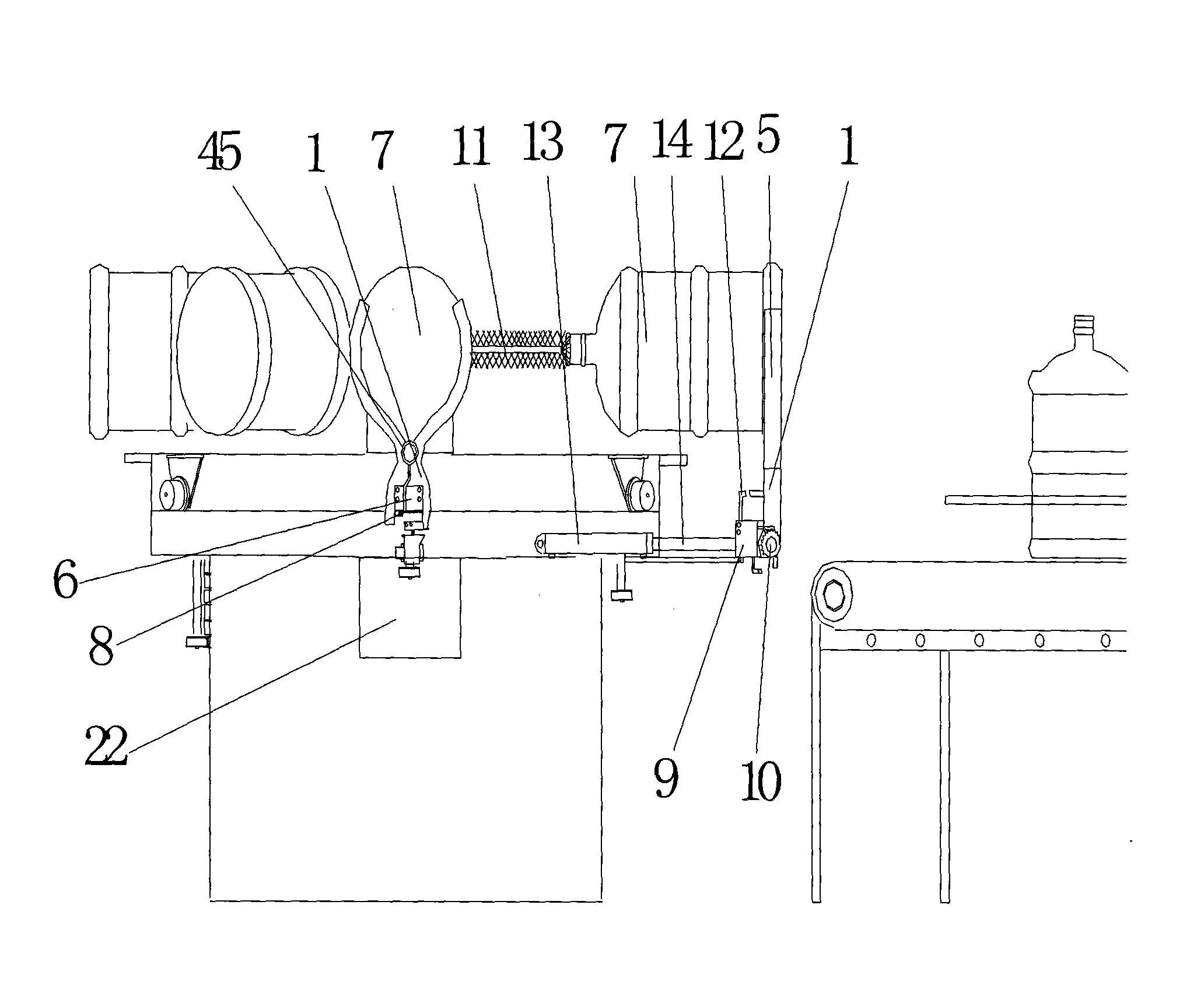 Fully automatic bucket-cleaning plant