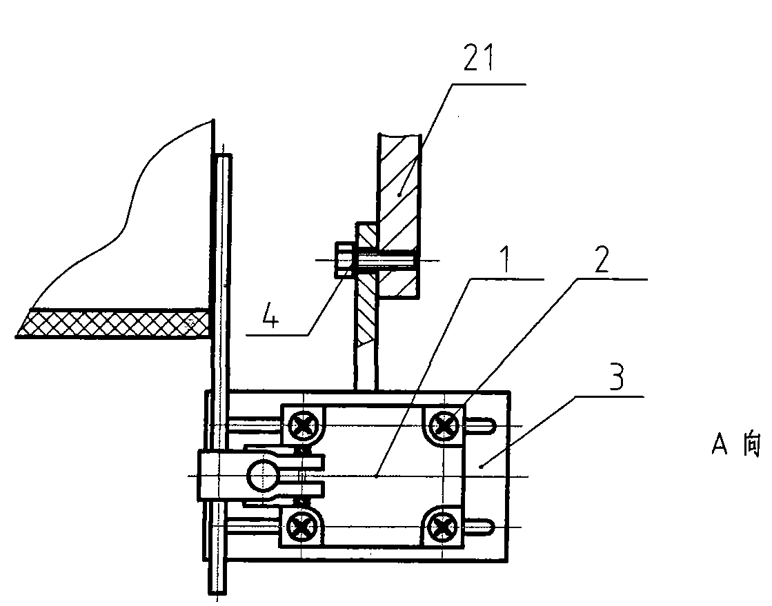 Automatic deviation rectifying device of natural lustre finishing machine cloth supporting strip with manual adjustment mechanism