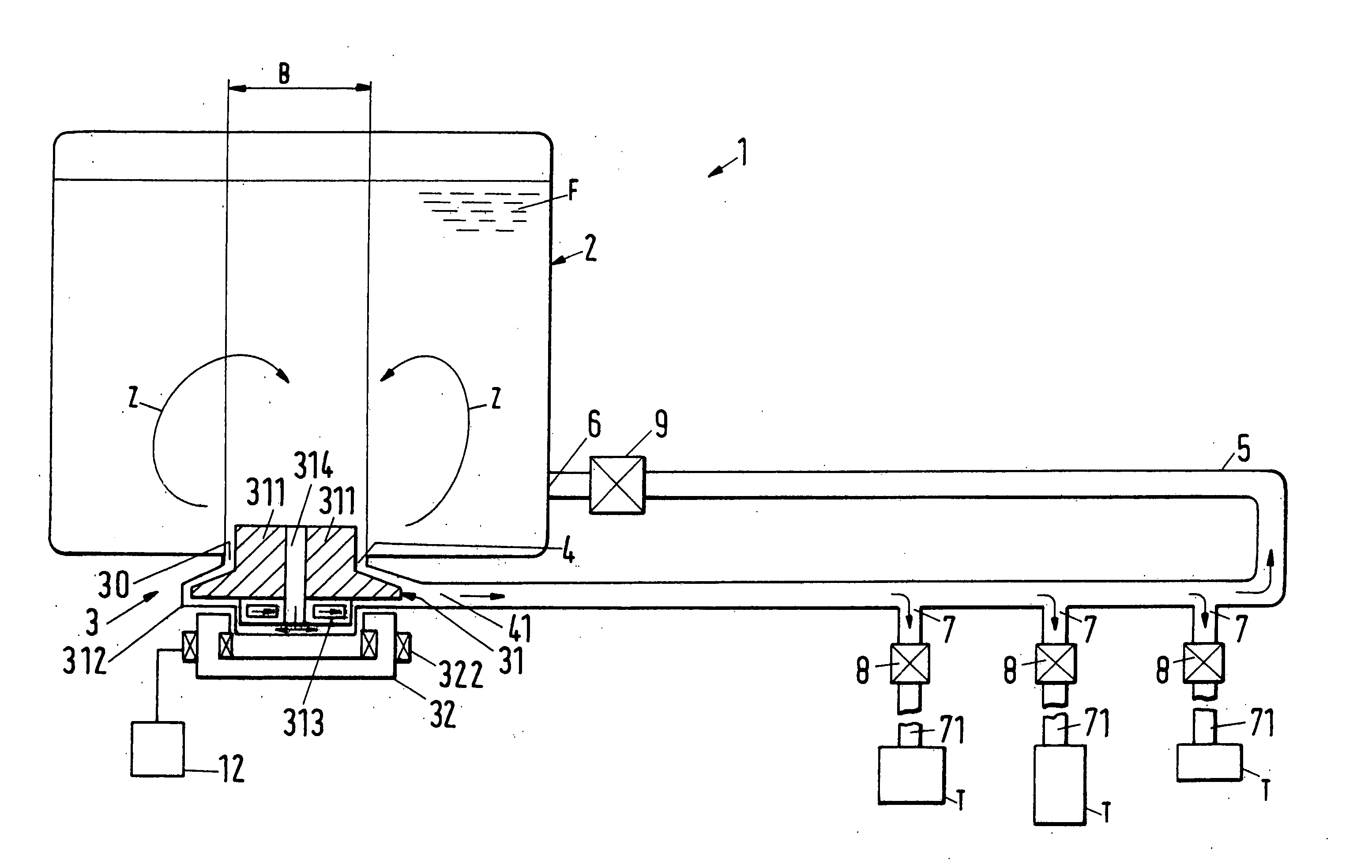 Dispensing apparatus for a fluid