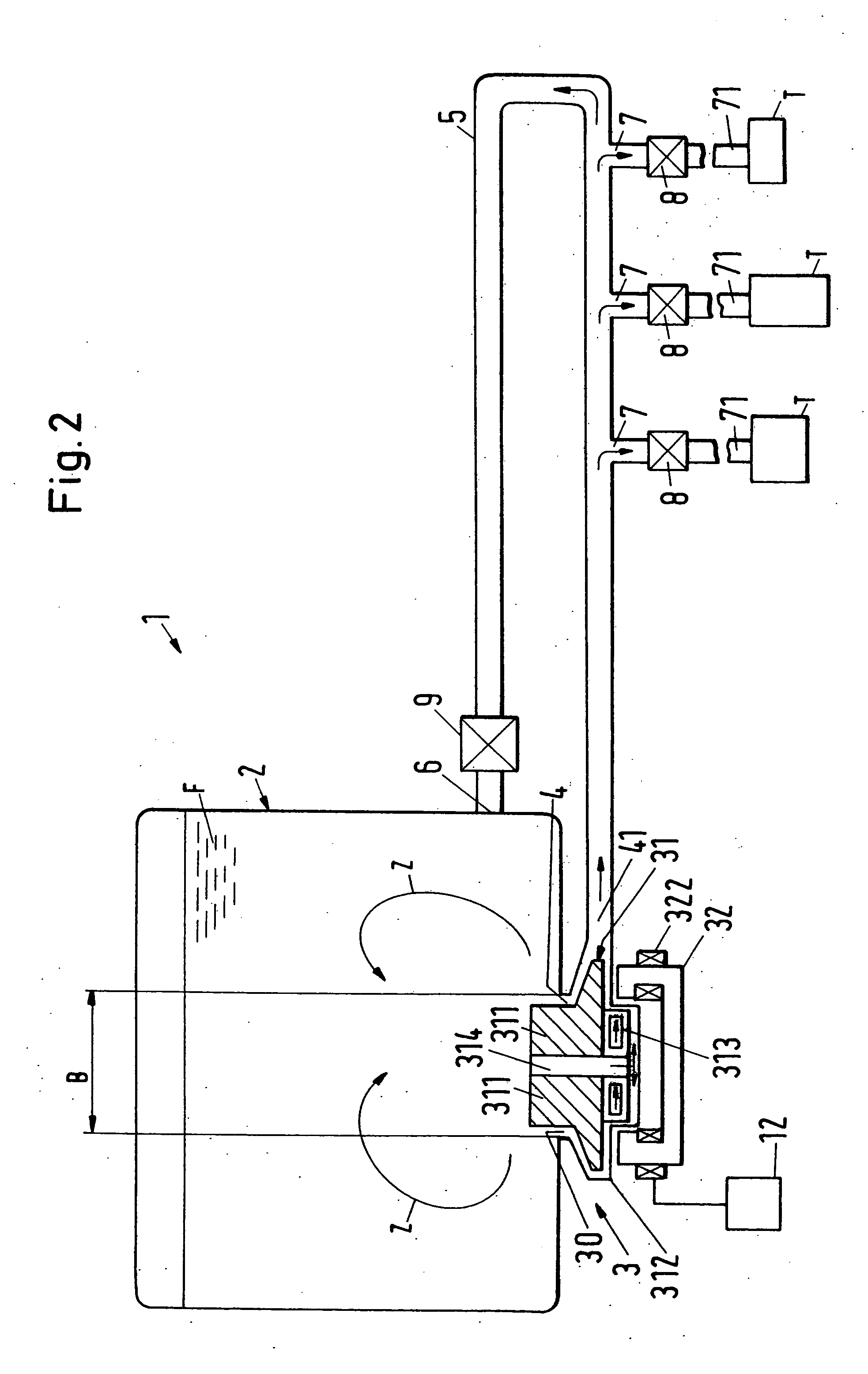 Dispensing apparatus for a fluid